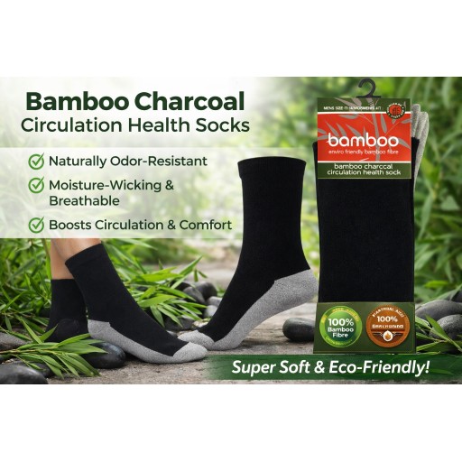 Bamboo Charcoal Circulation Health Socks