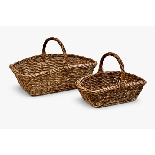 Natural Rectangle Shopping Basket