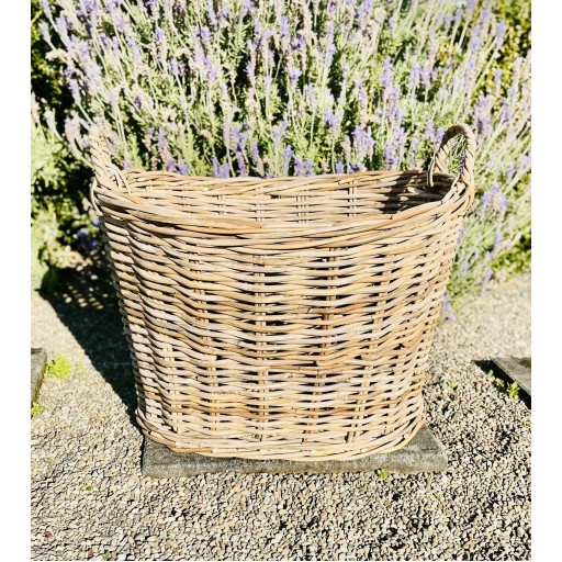 Oval Cane Deep Washing Basket