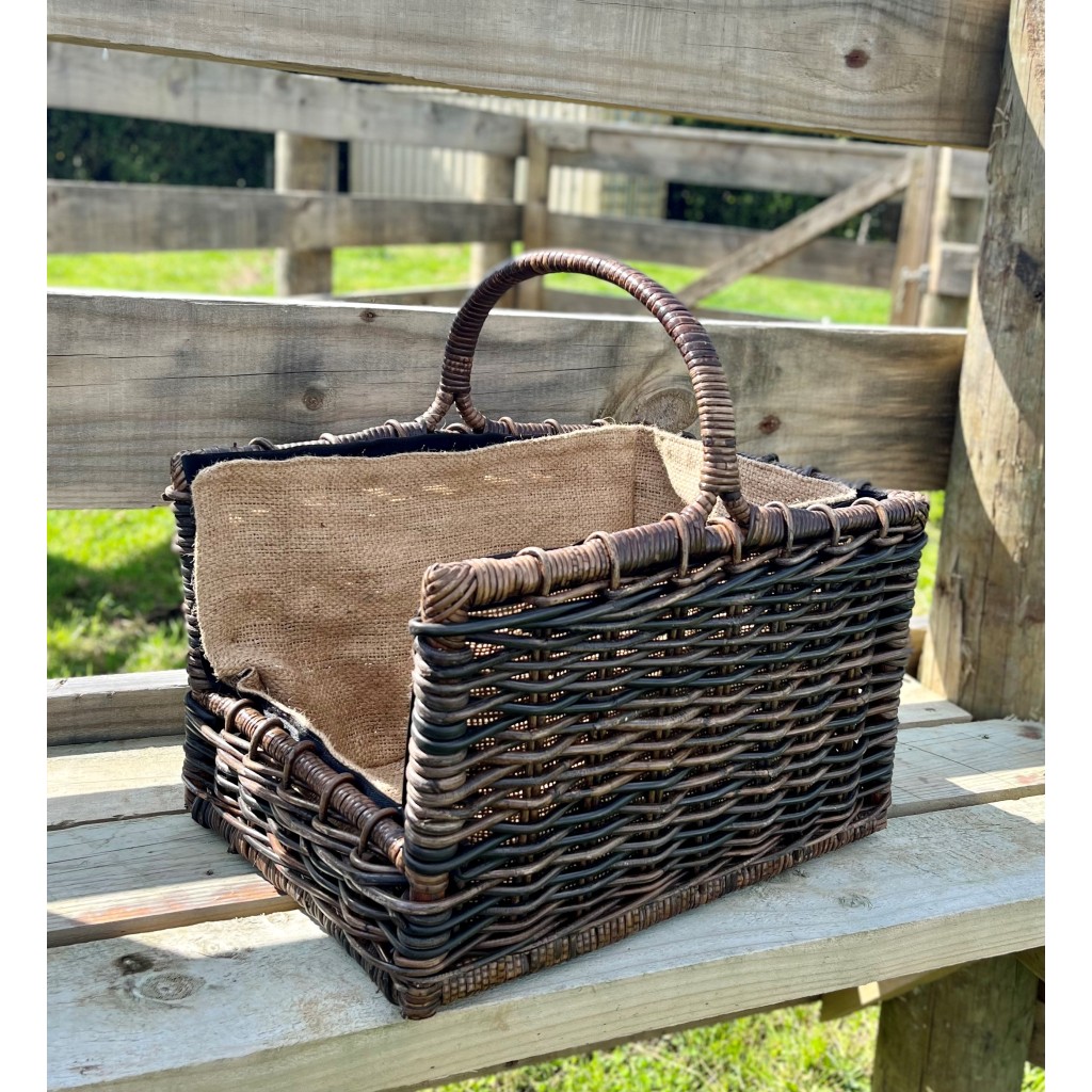 Lined Kindling Basket