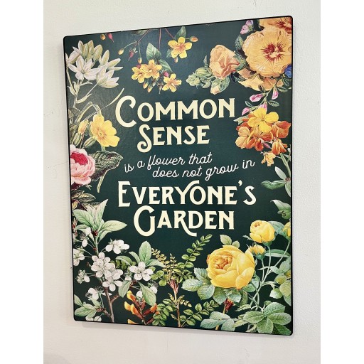 Common Sense Plaque